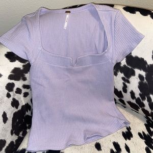 Free People square neck Tee
